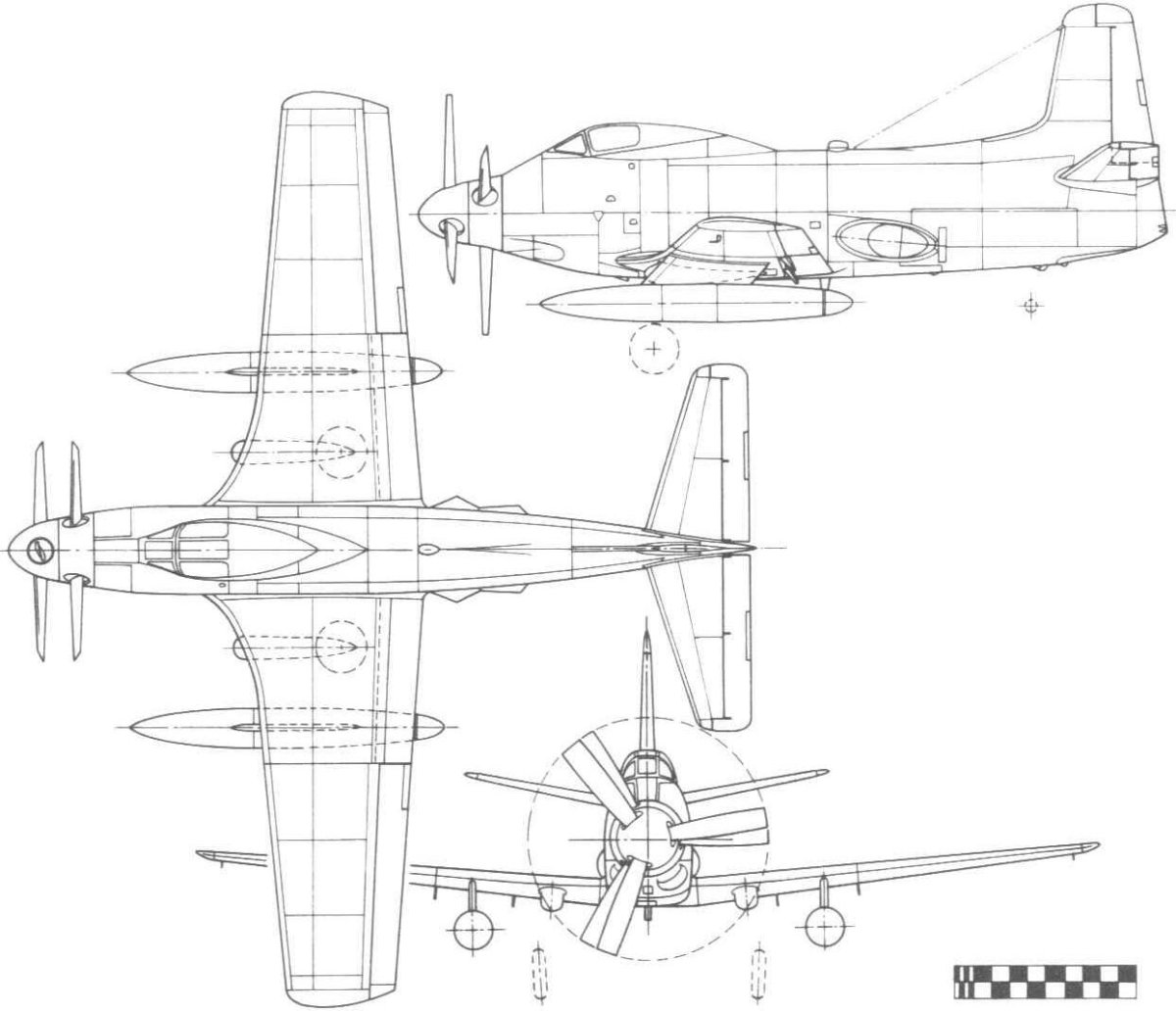 Палубный Штурмовик Douglas a2d-1 Skyshark