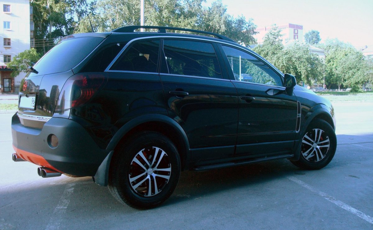 Опель Антара диски r17 в чёрный цвет