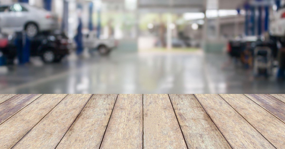 Автомастерская размытый фон