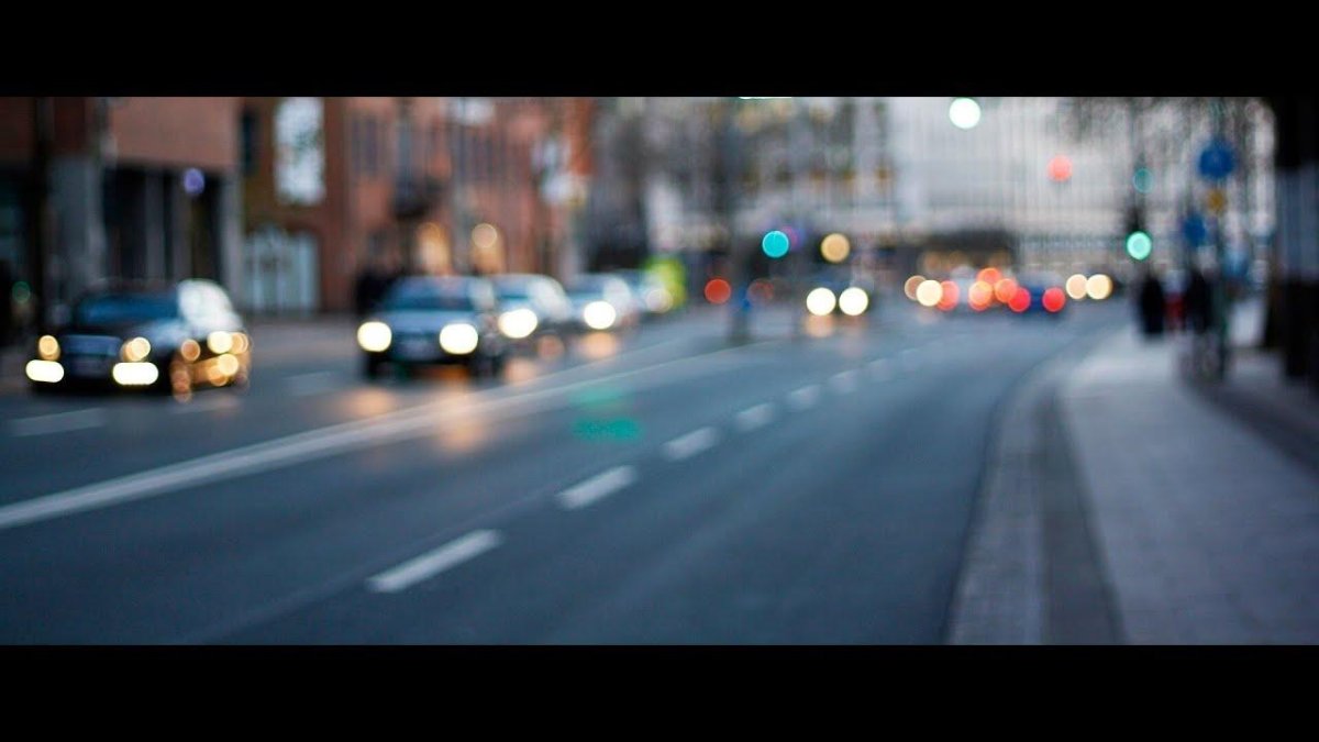 Размытый фон города