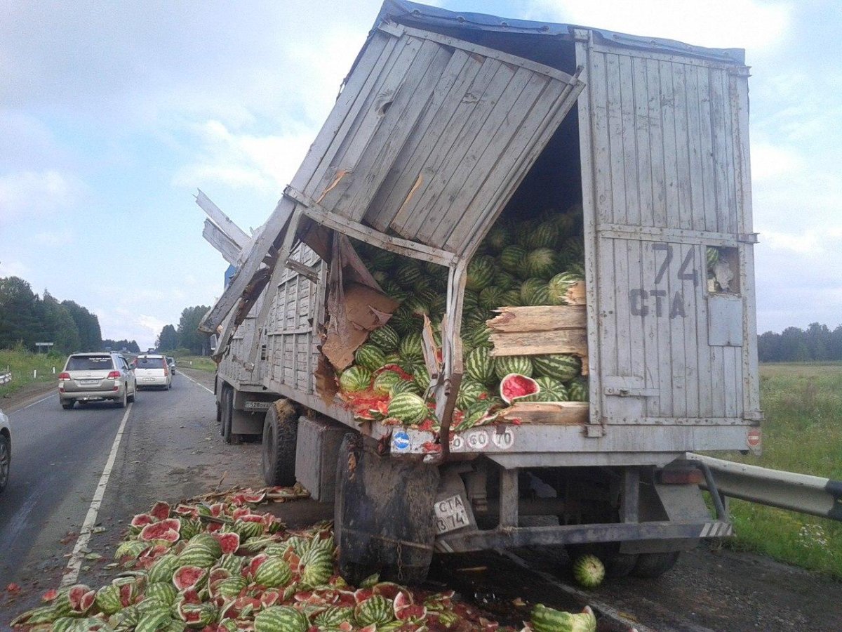 КАМАЗ арбузтранс с прицепом