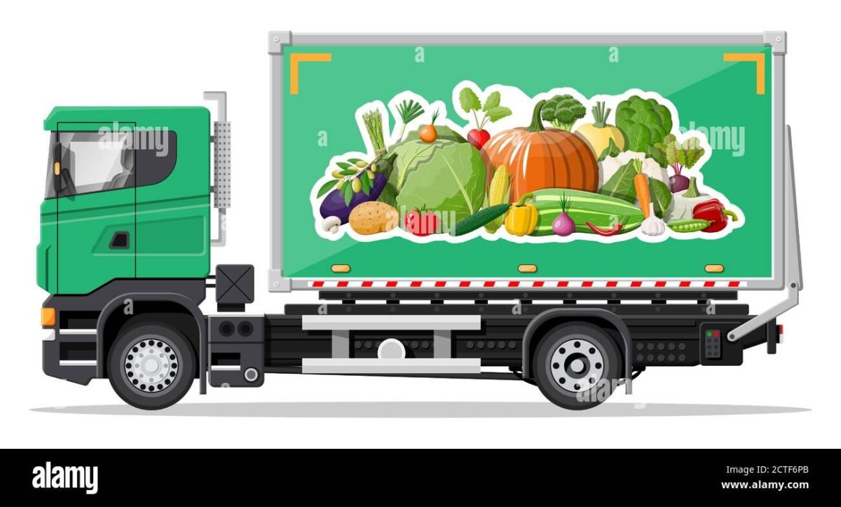 Грузовик с овощами