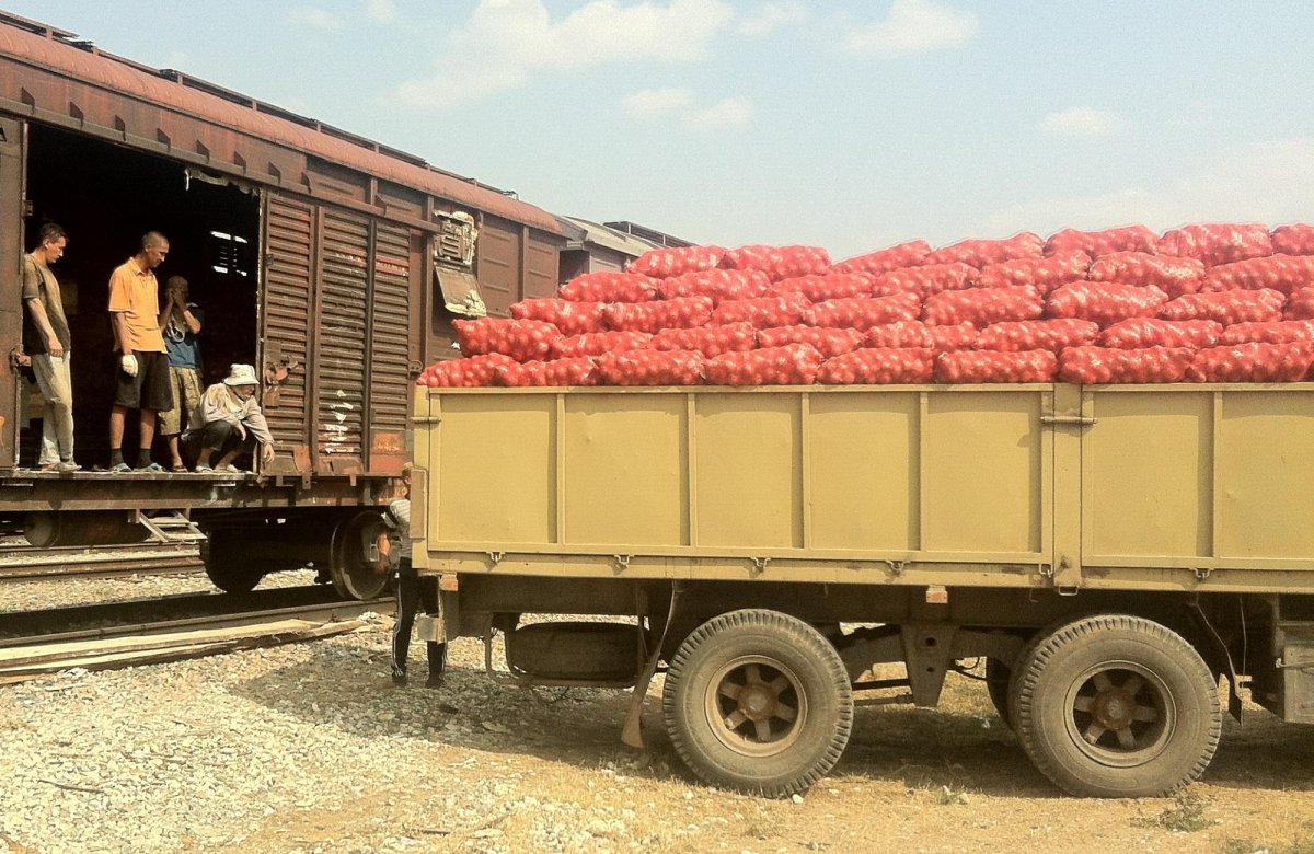 Вагон для перевозки картофеля