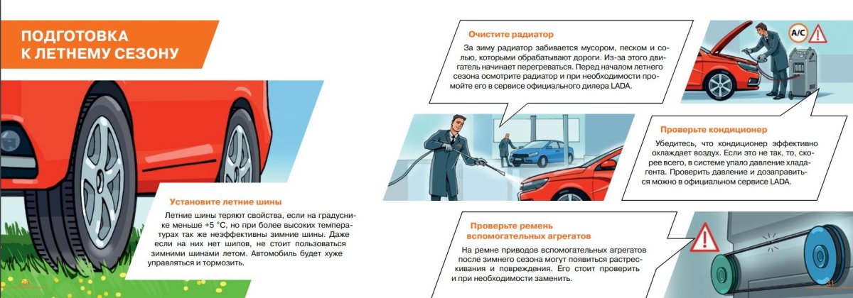 Подготовка автомобиля к лету