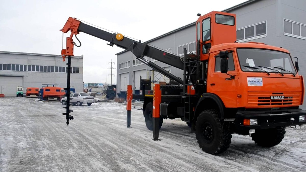 КАМАЗ вездеход ямобур БКМ