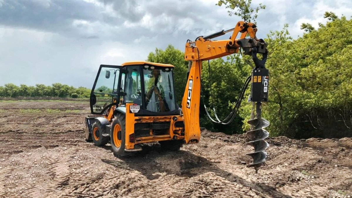 Гидробур на JCB 3cx