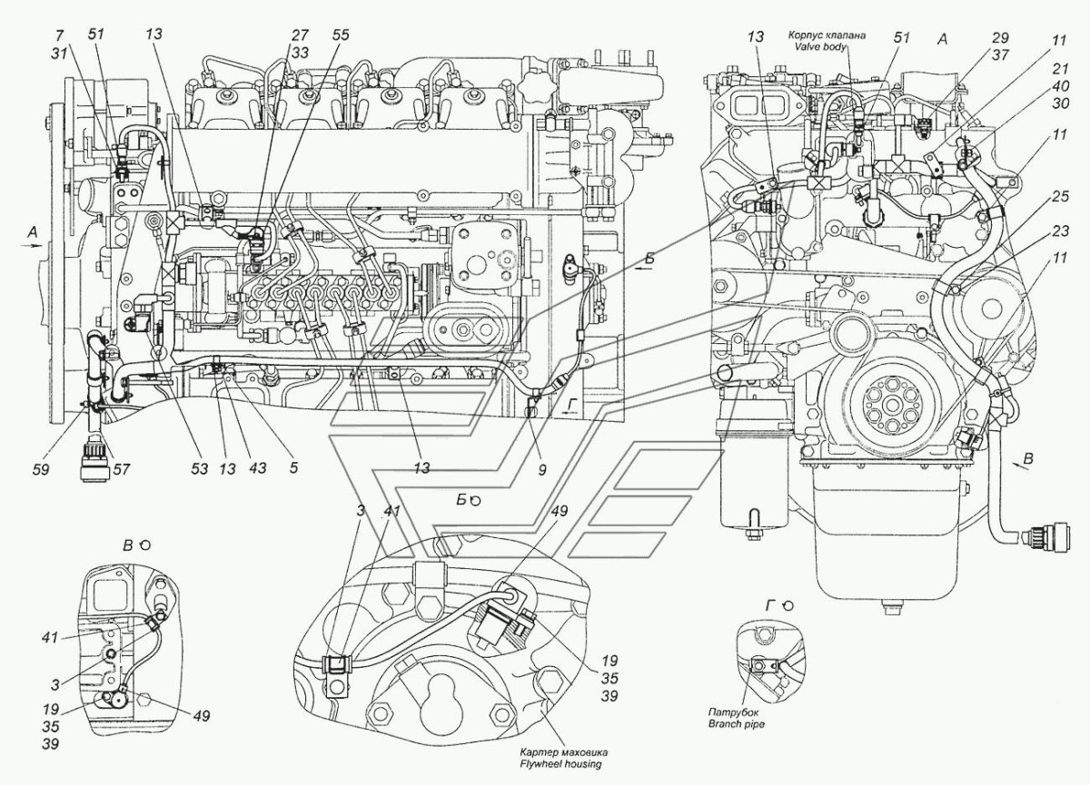 Датчик коленвала КАМАЗ 65115 евро 4