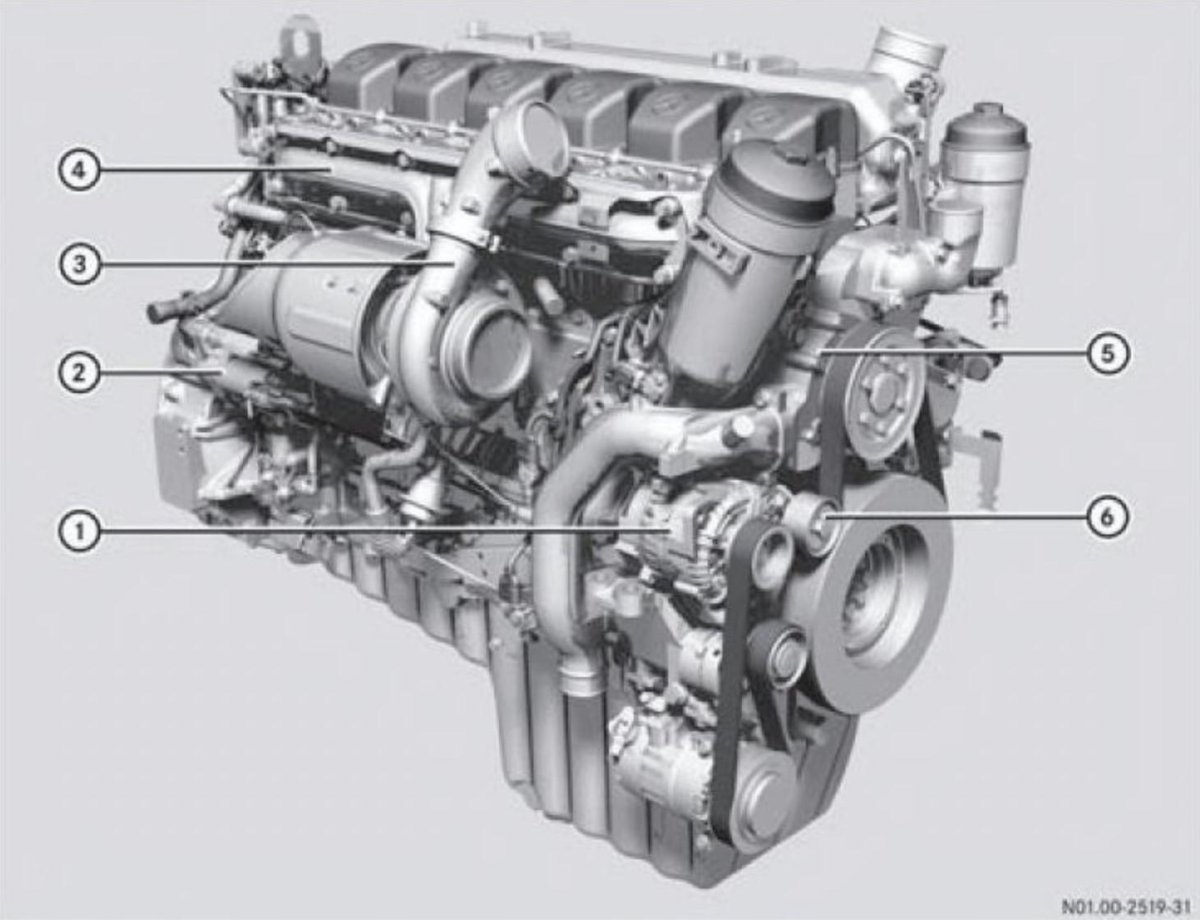 Ом 457 la двигатель Mercedes