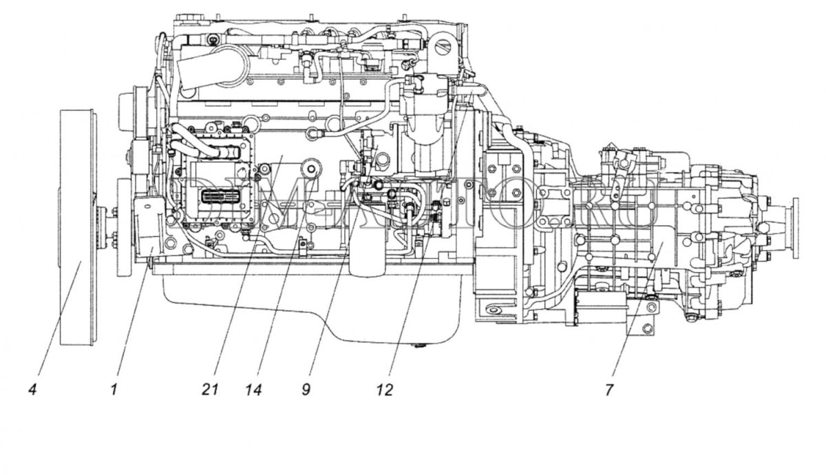 Двигатель КАМАЗ 65115 евро 3