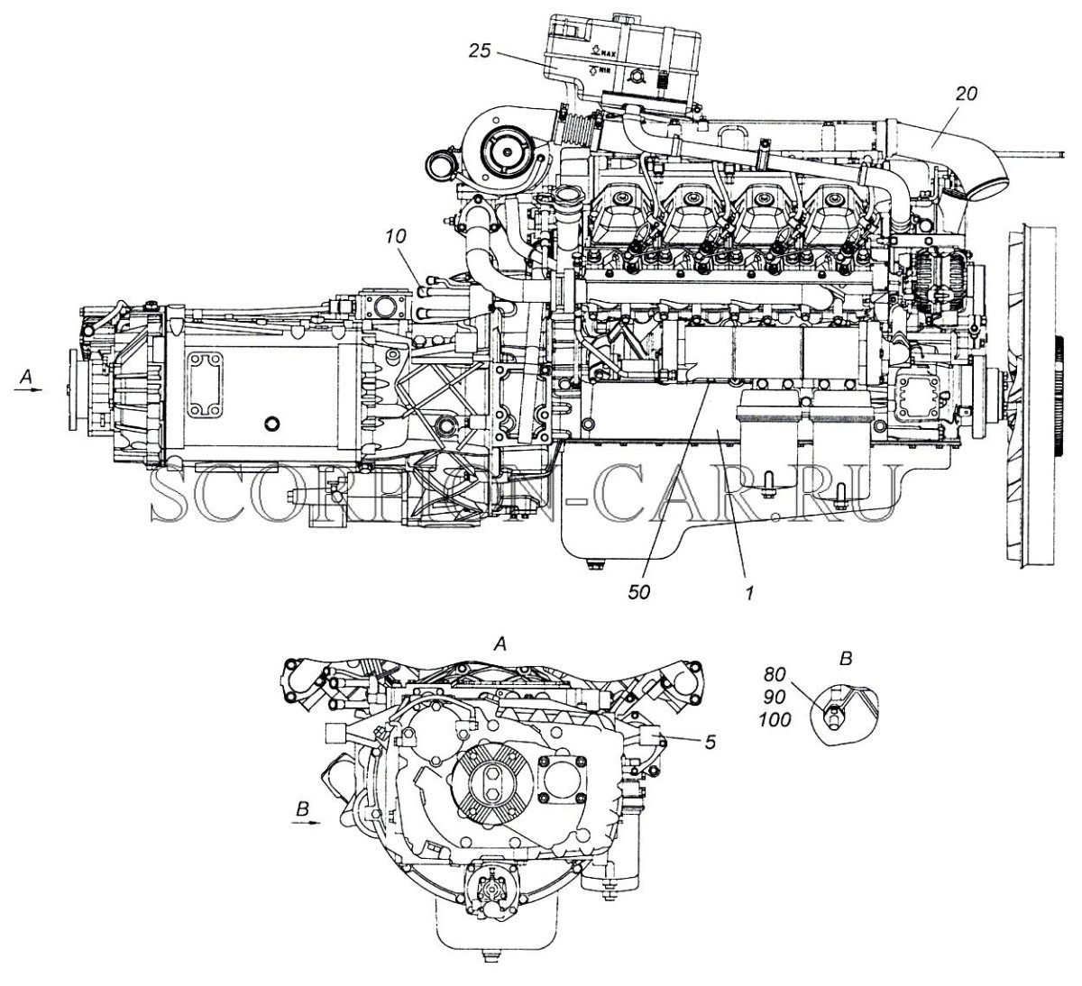 Двигатель КАМАЗ 6520 евро 4