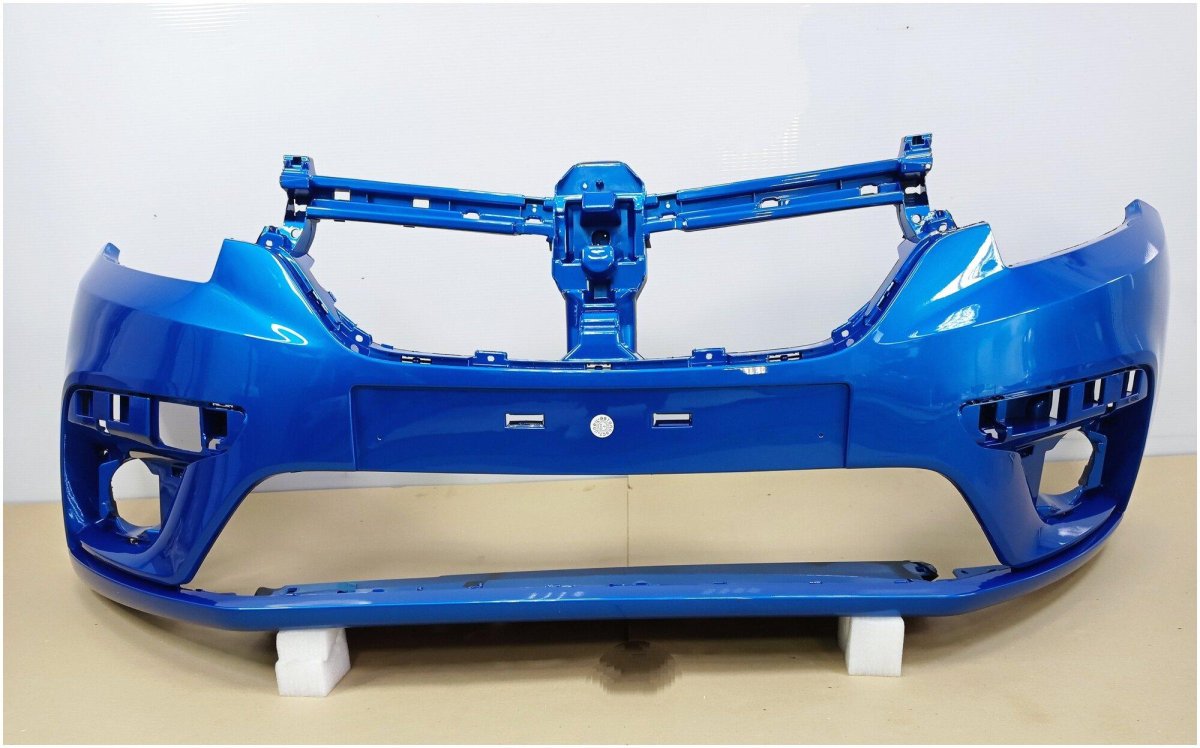 Бампер передний Рено Логан 2 синий 2020