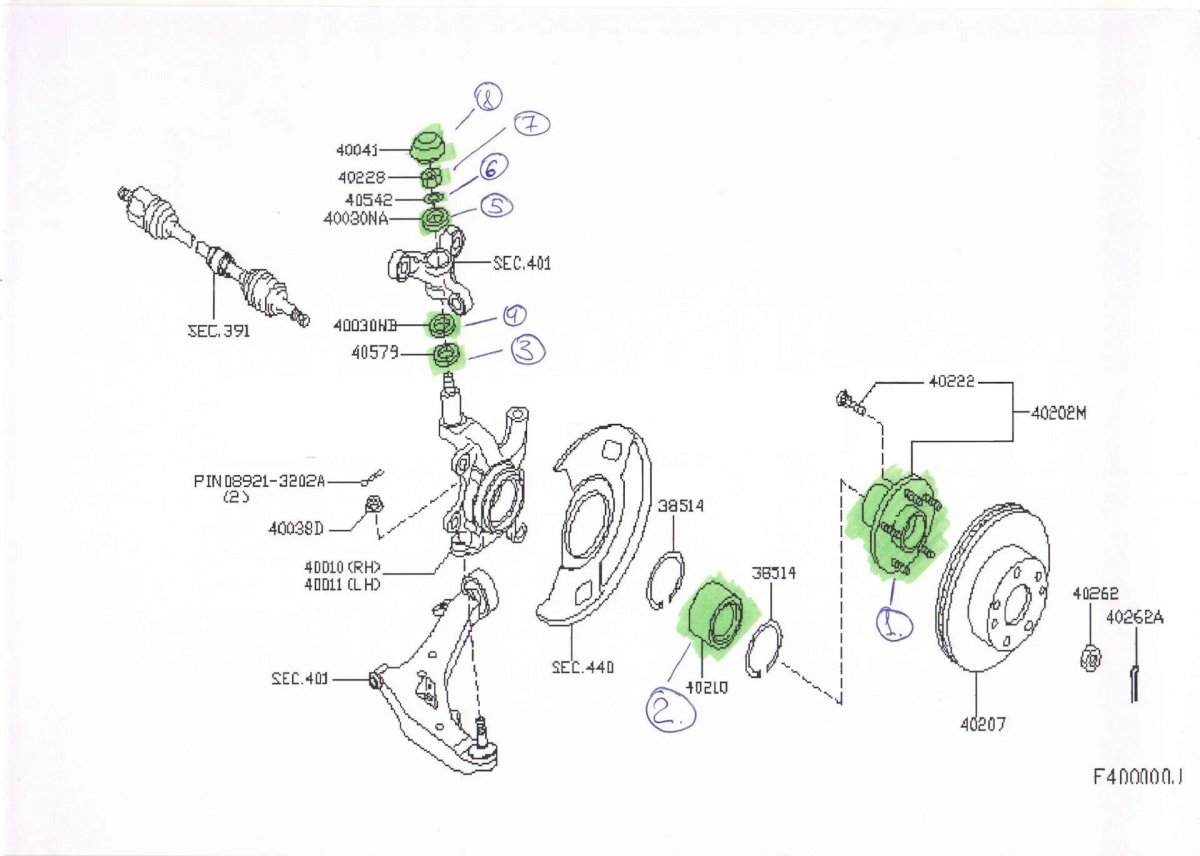 Передняя подвеска Nissan primera p12 схема