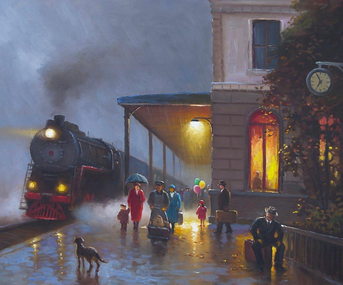 Сергей соловьёв художник картина вокзал