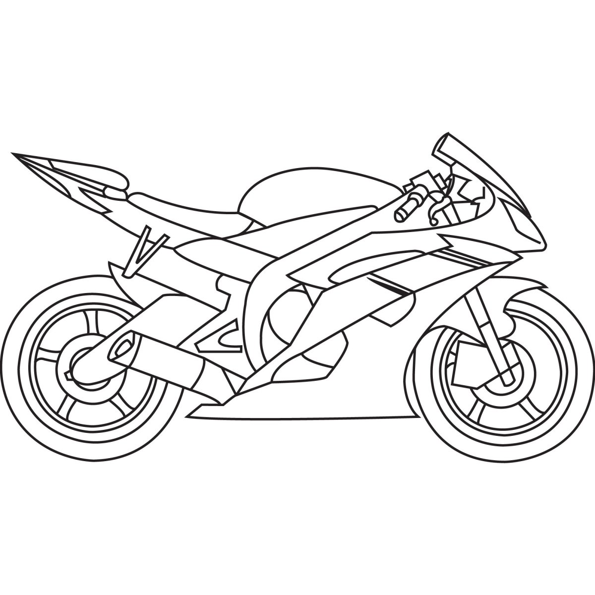 Мотоцикл рисунок