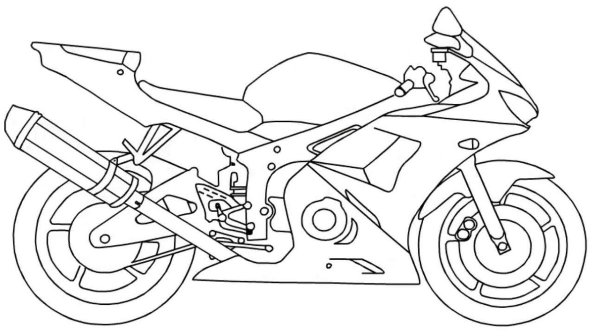 Yamaha YZF-r6 чертеж