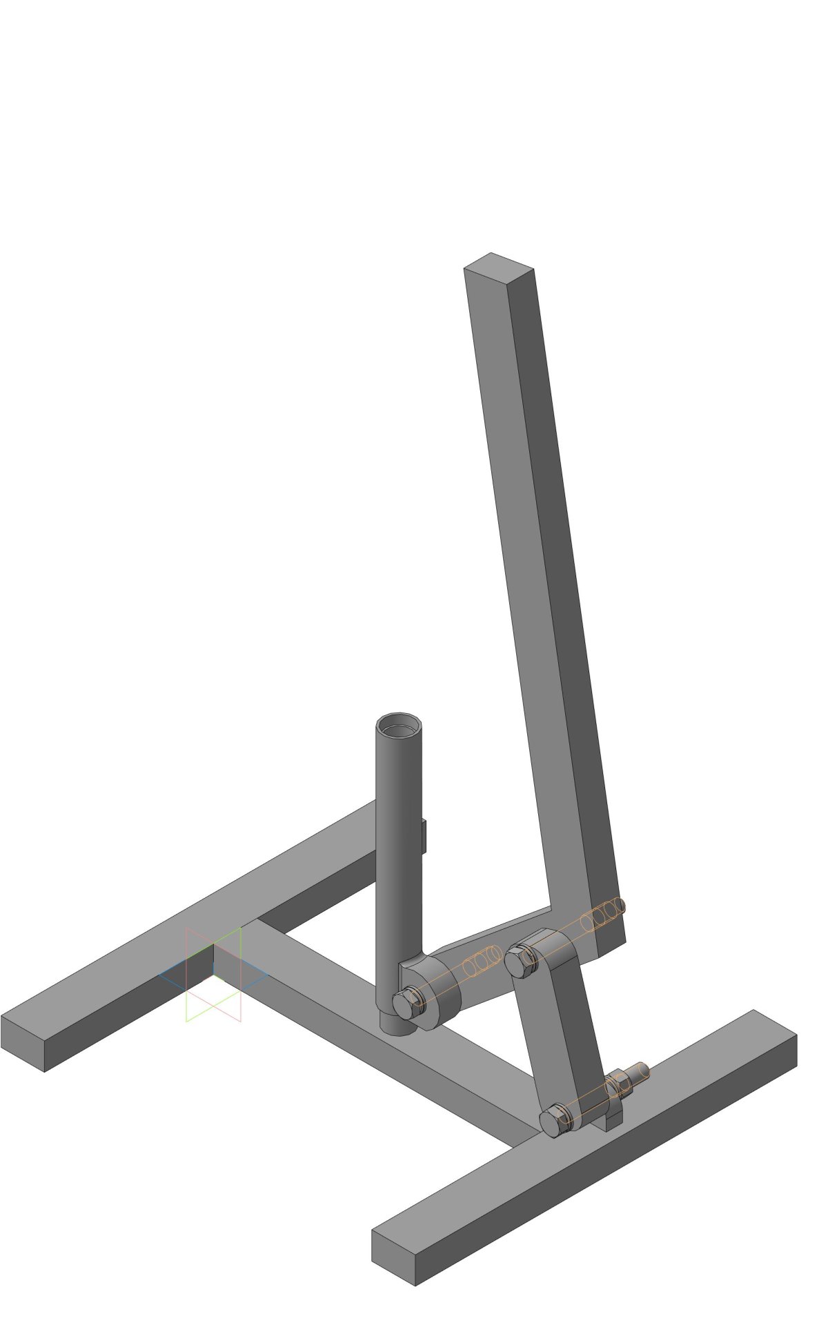 Подставка подкат кроссовый мотоцикл чертеж