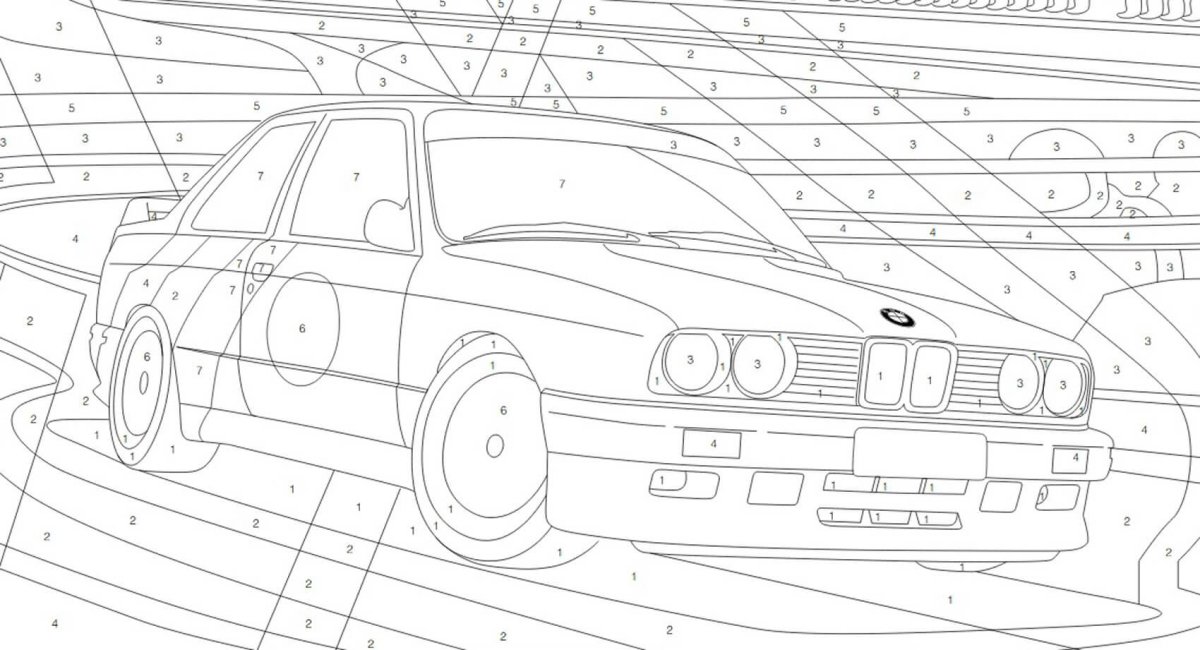 Раскраска БМВ м3 GTR