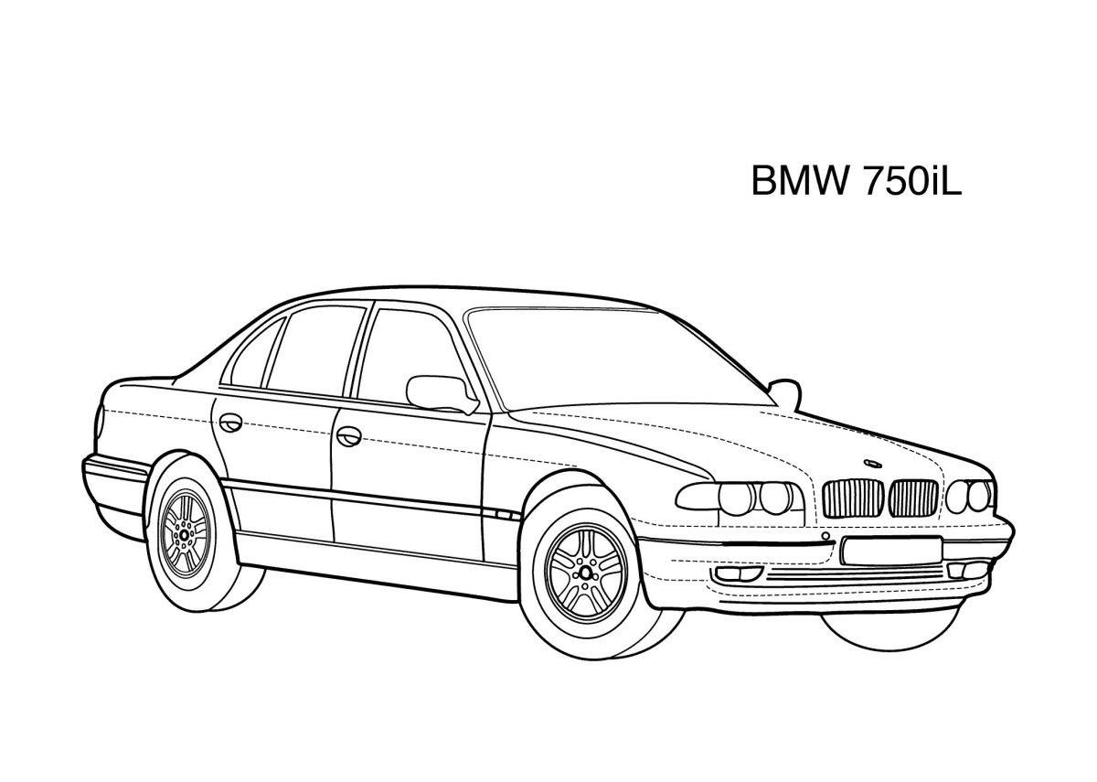 БМВ м5 е38 750i