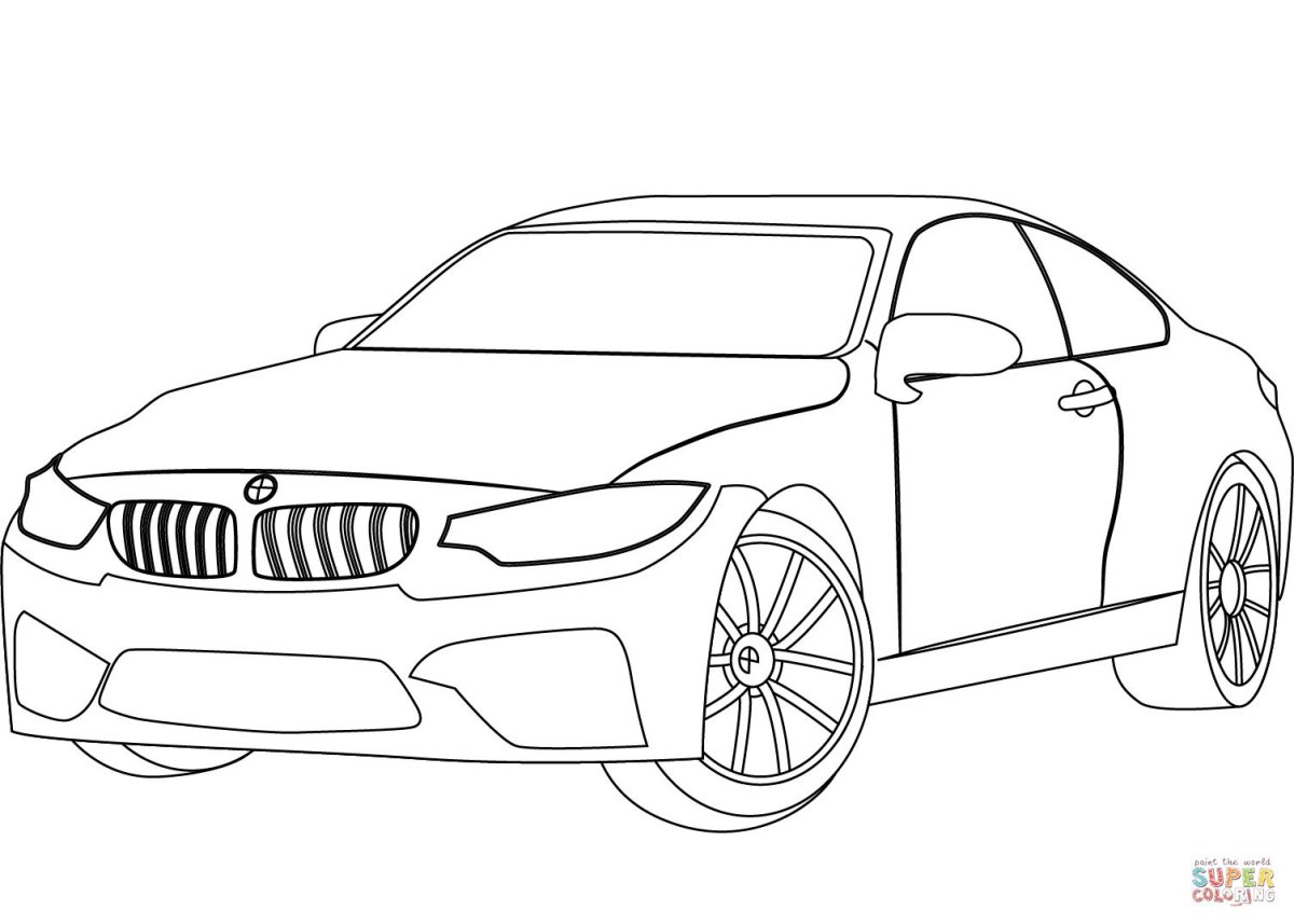 Раскраска BMW m5 f90