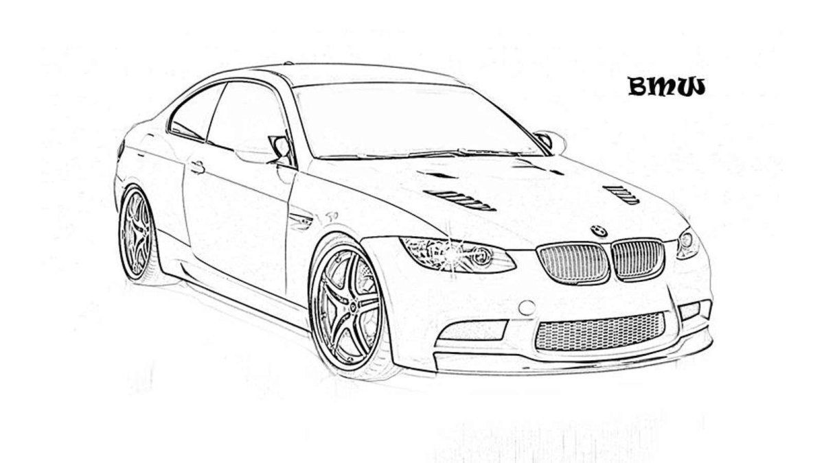 Раскраска BMW m5 f90