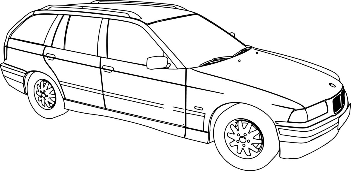 БМВ е34 универсал чертеж