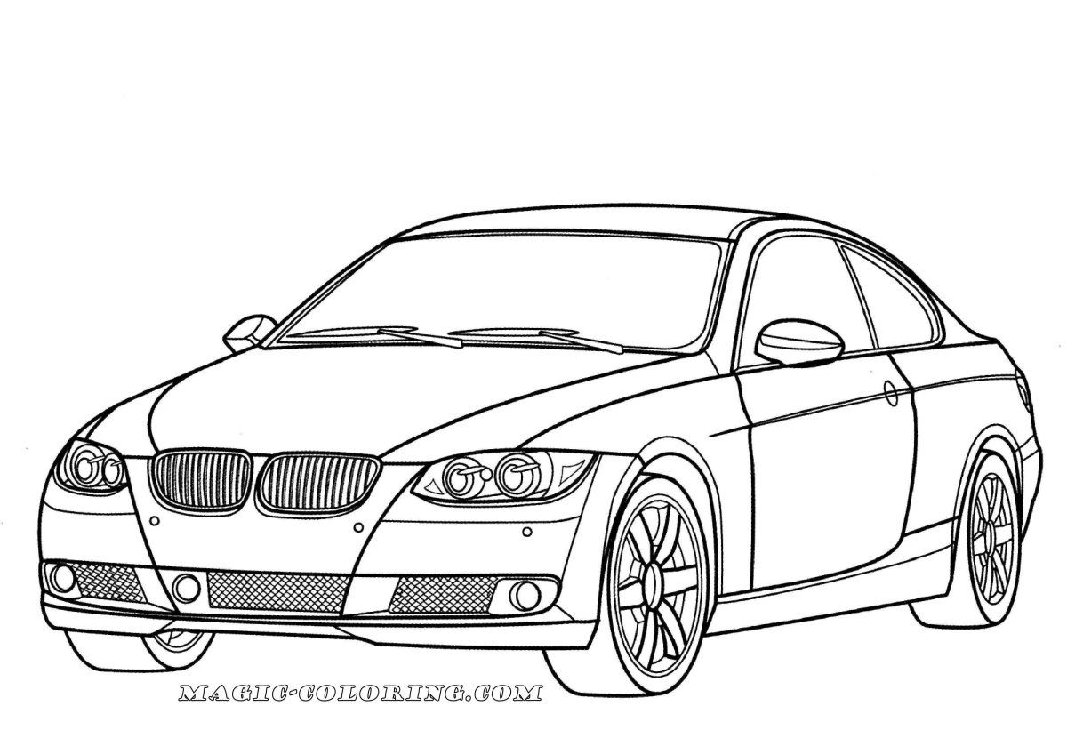 Раскраска БМВ м5 ф90
