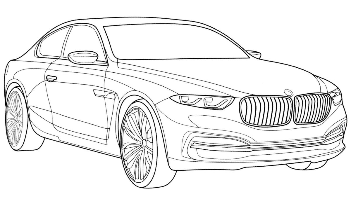 Раскраска BMW m5 f90