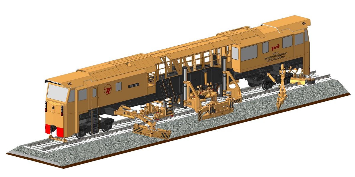 Выправочно-подбивочно-отделочная машина ВПО-3000