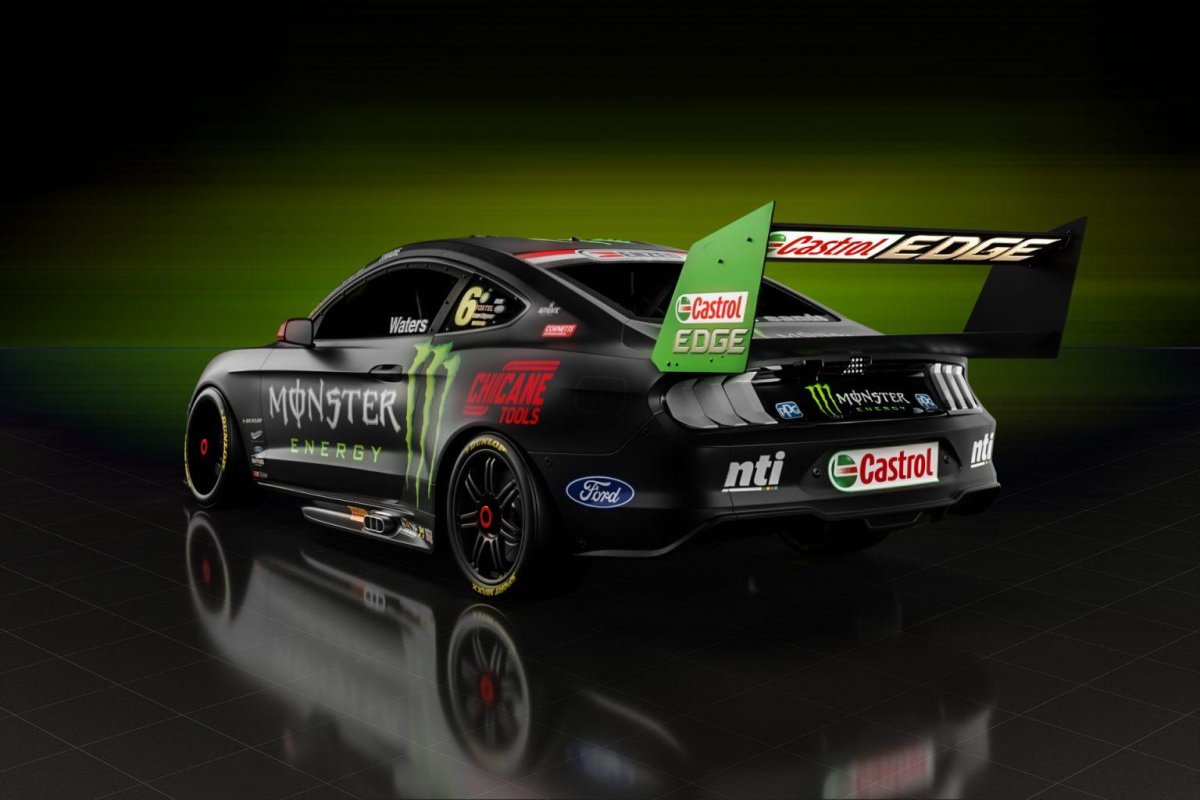 Форд Мустанг цвет Монстер Энергетик