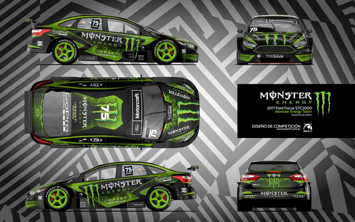 Форд фокус Монстер Энерджи