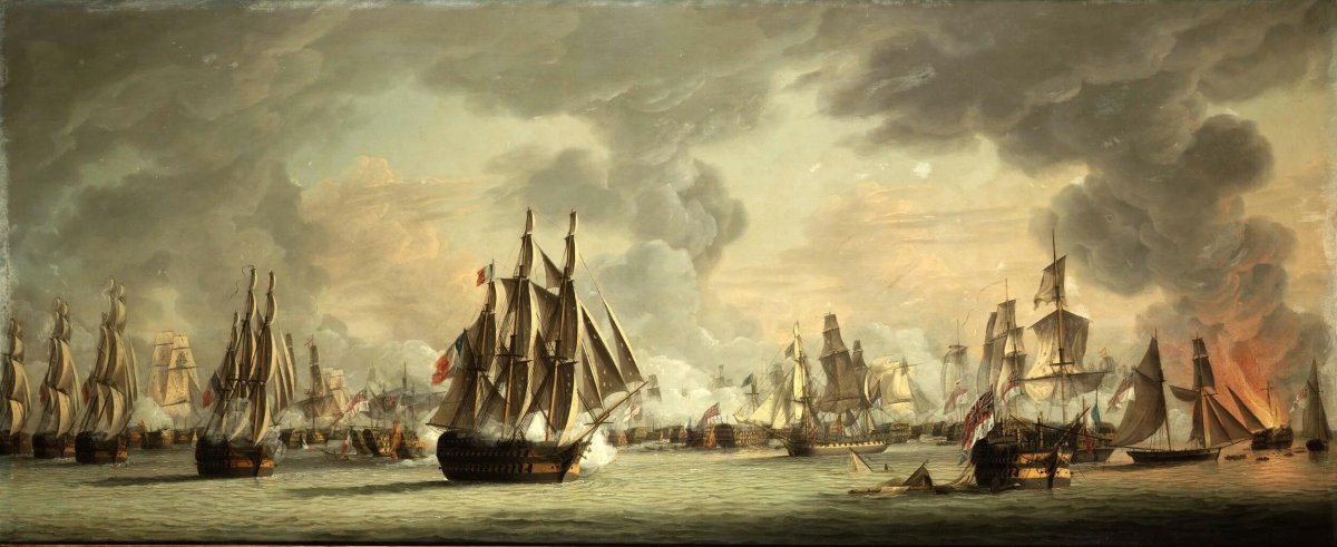 Уильям Тернер Трафальгарская битва