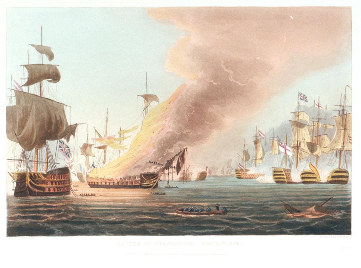 Трафальгарская битва картина