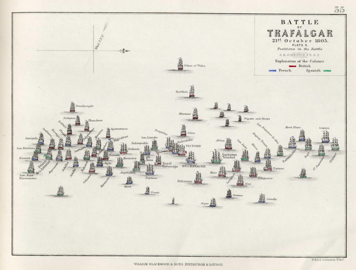 Трафальгарское сражение 1805 корабли