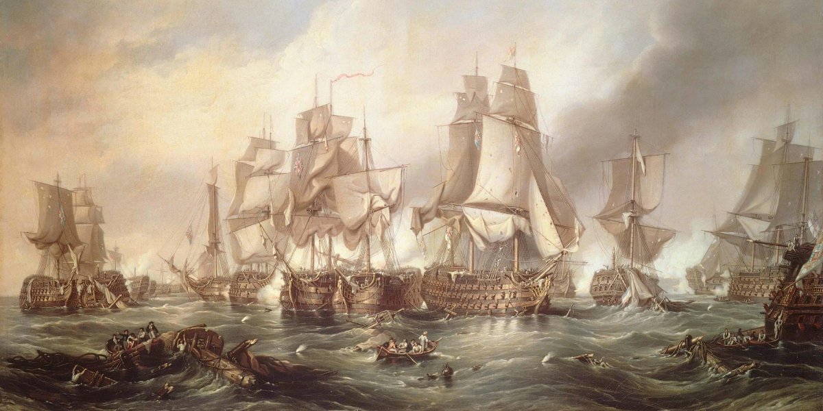 Трафальгарская битва картина