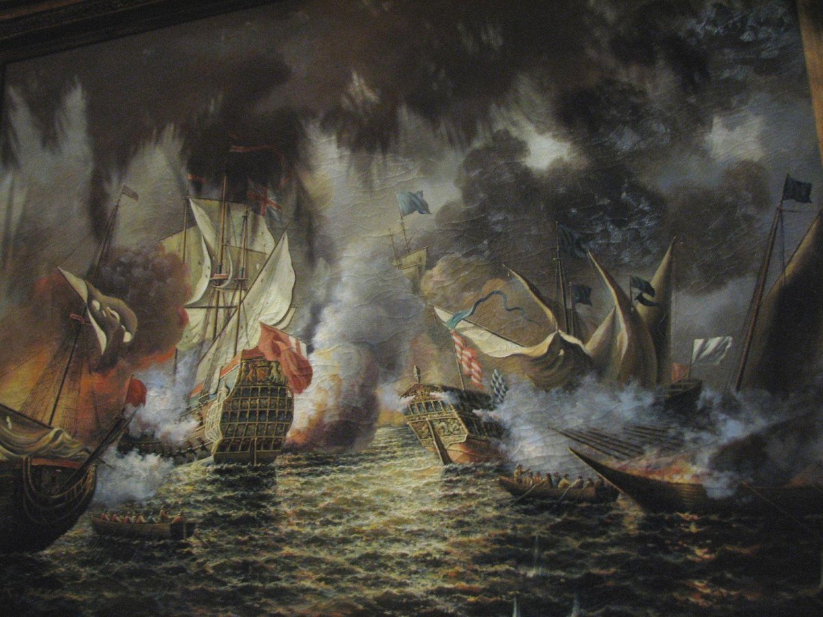 Трафальгарская битва картина