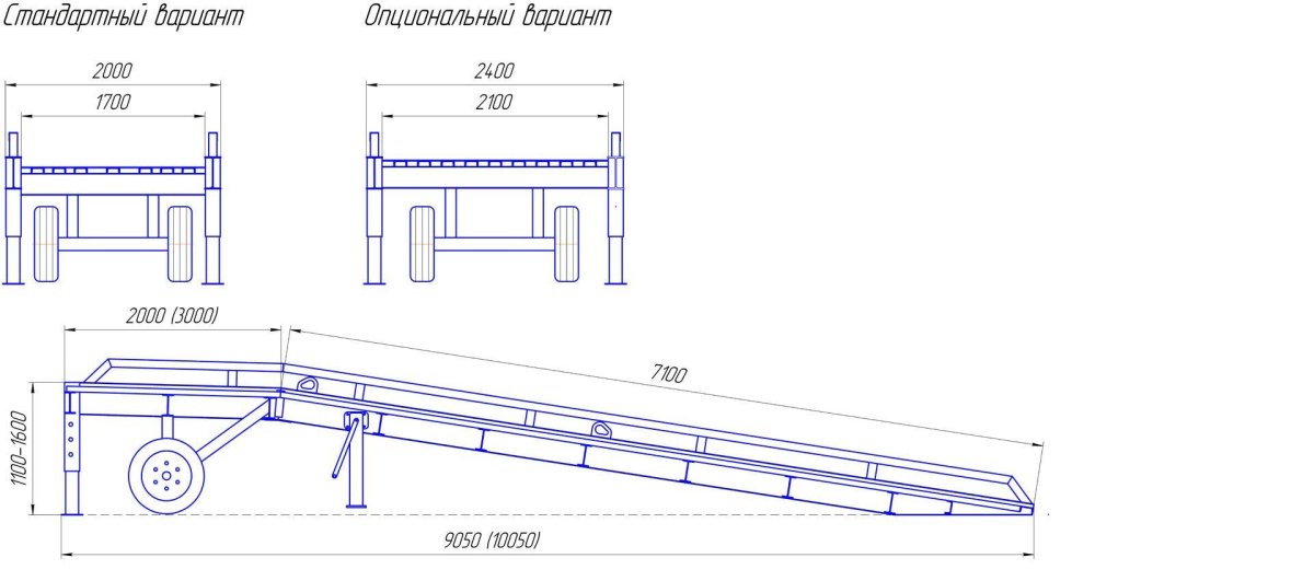 Дельта 7000 передвижная погрузочная эстакада