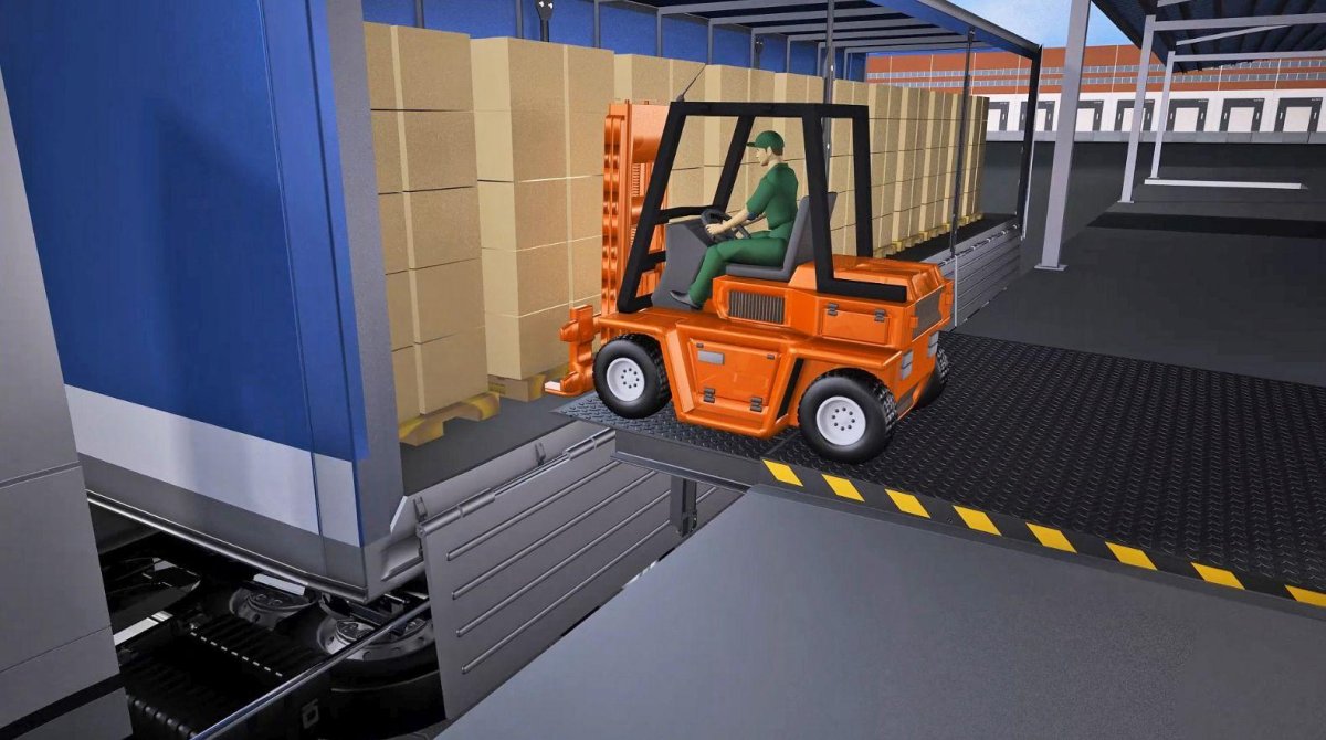 Рампа. Уравнительная платформа для погрузчика