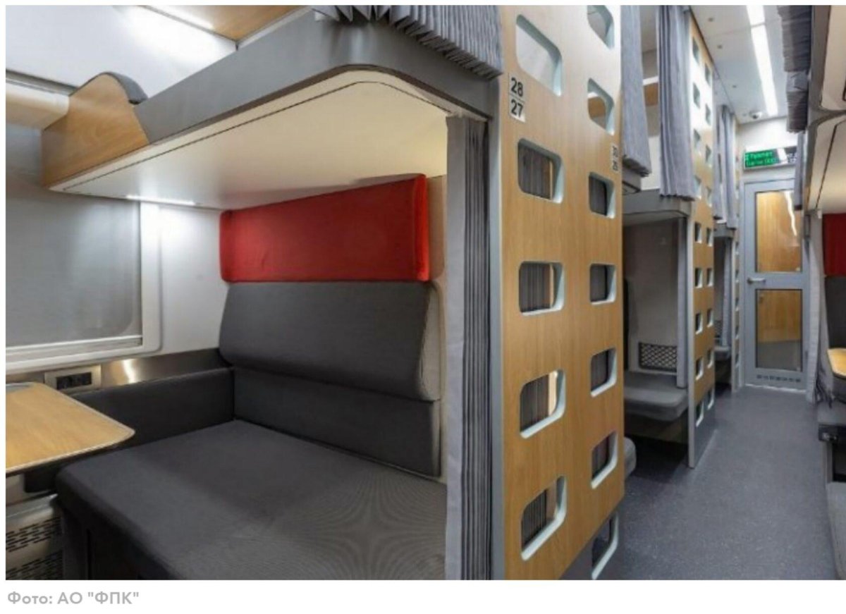 Новые вагоны РЖД плацкарт