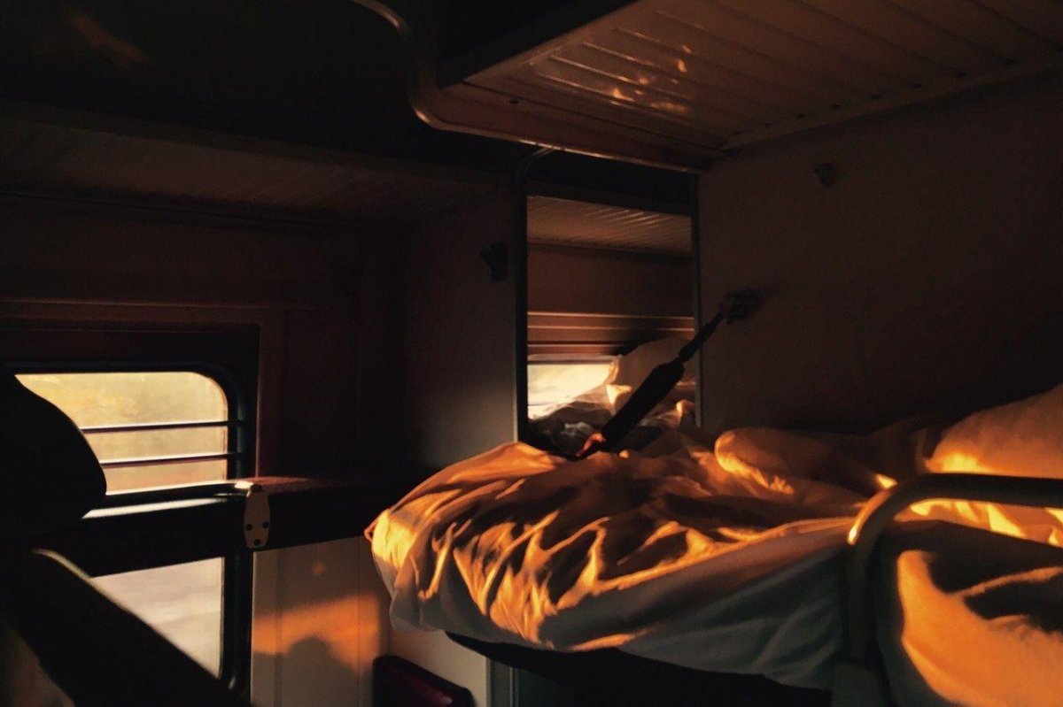 Поезд плацкарт Эстетика