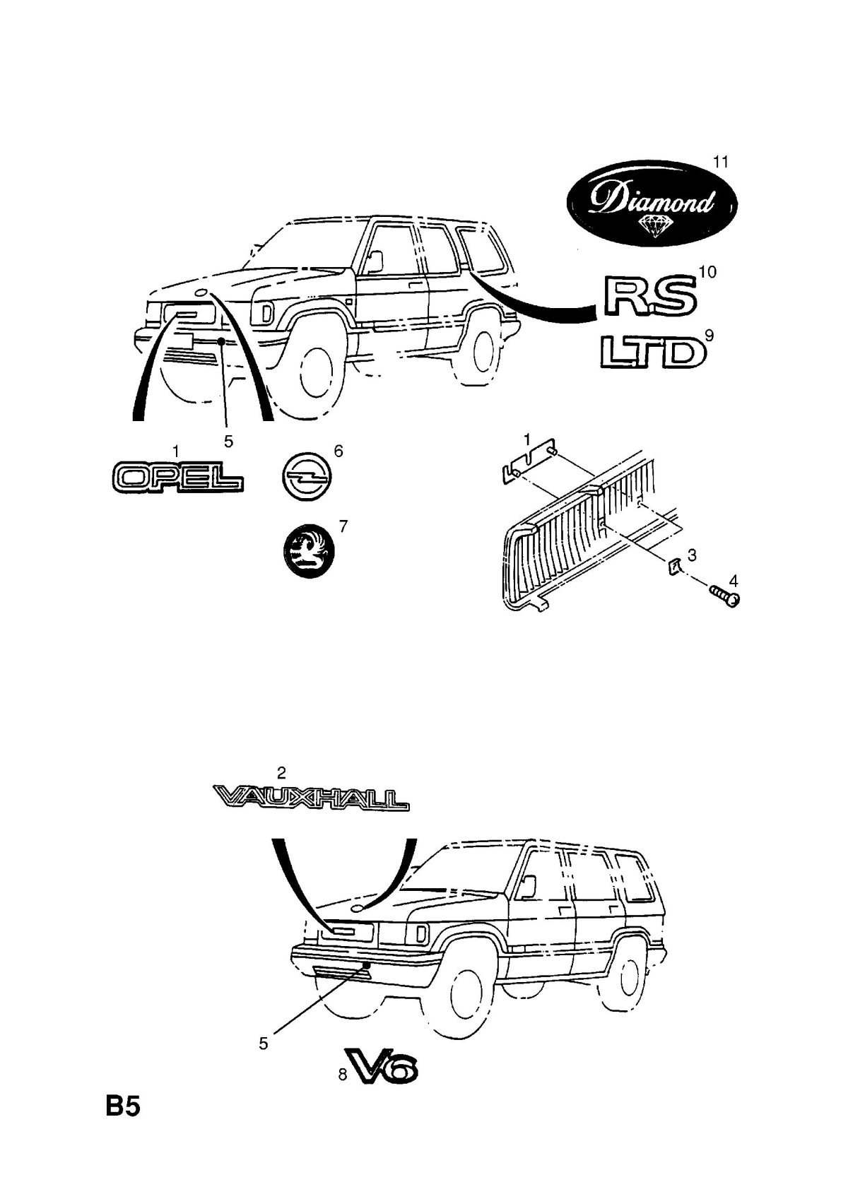 Номер рамы Опель Монтерей