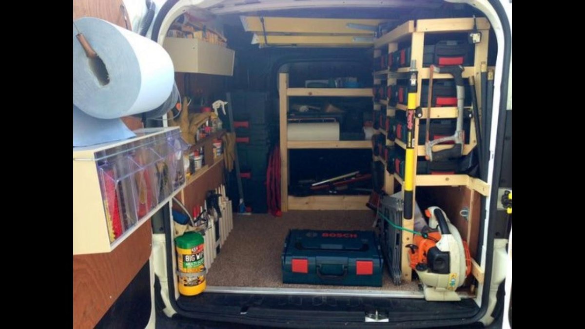 Стеллаж в микроавтобус для инструмента