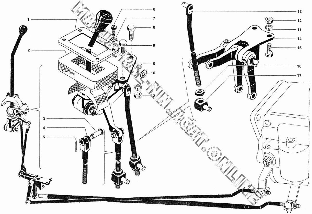 Рычаг КПП УАЗ 452 Буханка