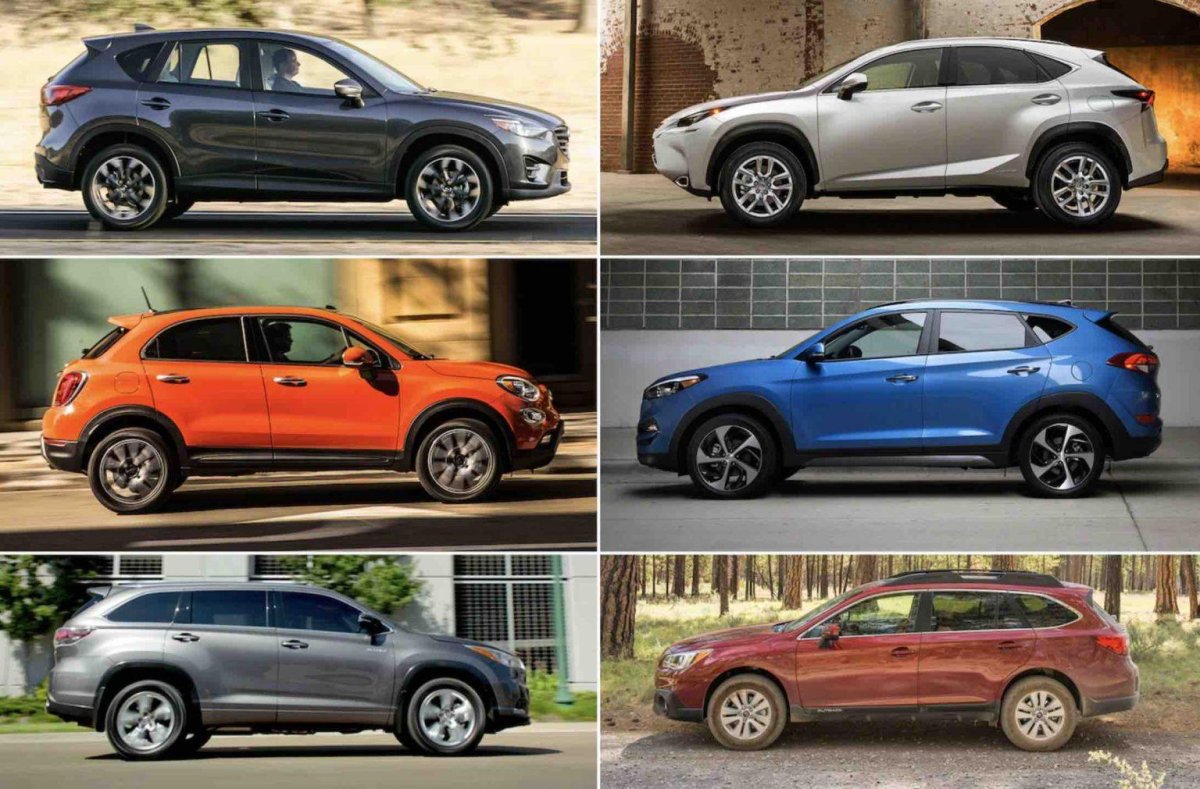 Кроссоверы разных марок