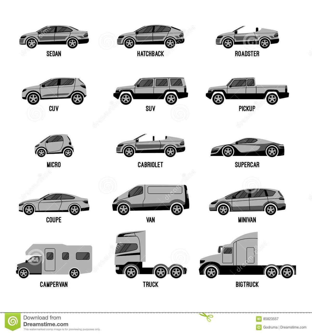 Кузов авто сбоку