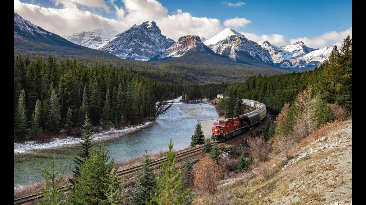 Банф Альберта поезд