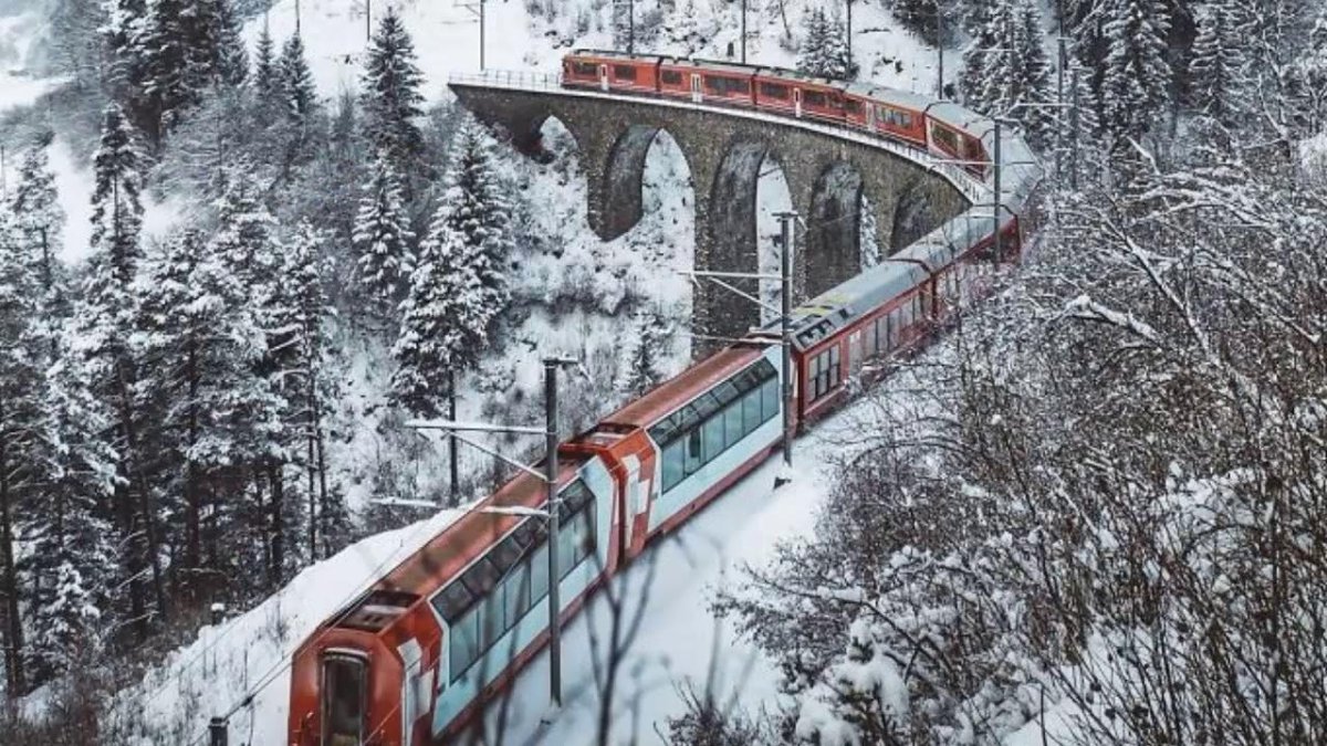 Виадук Ландвассер Швейцария