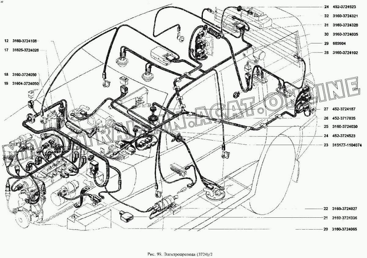 Электропроводка УАЗ Патриот 2020