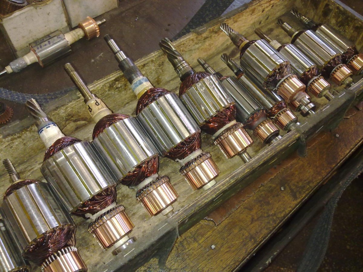 Перемотка якоря электродвигателя 22 КВТ 1500