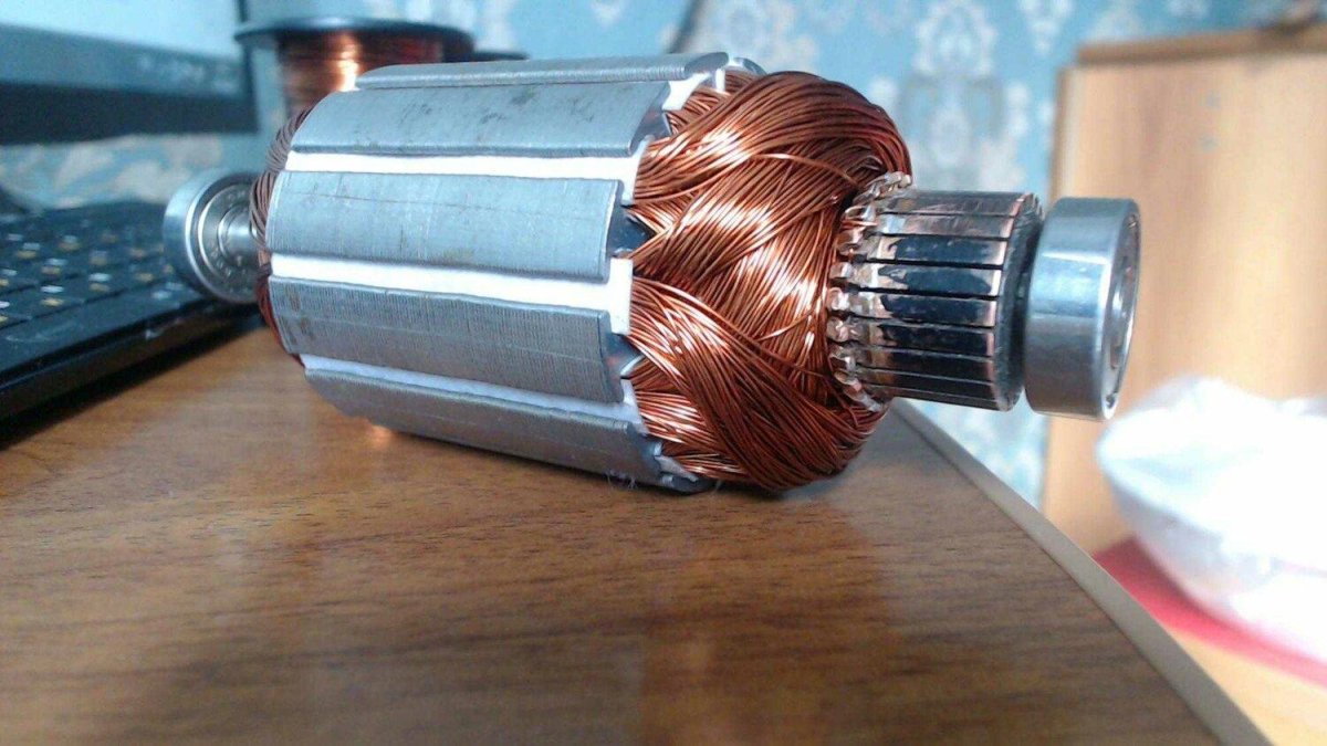 Перемотка якоря ротора220в