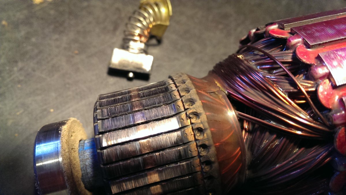 Ротор щеточного электродвигателя 24v3kw